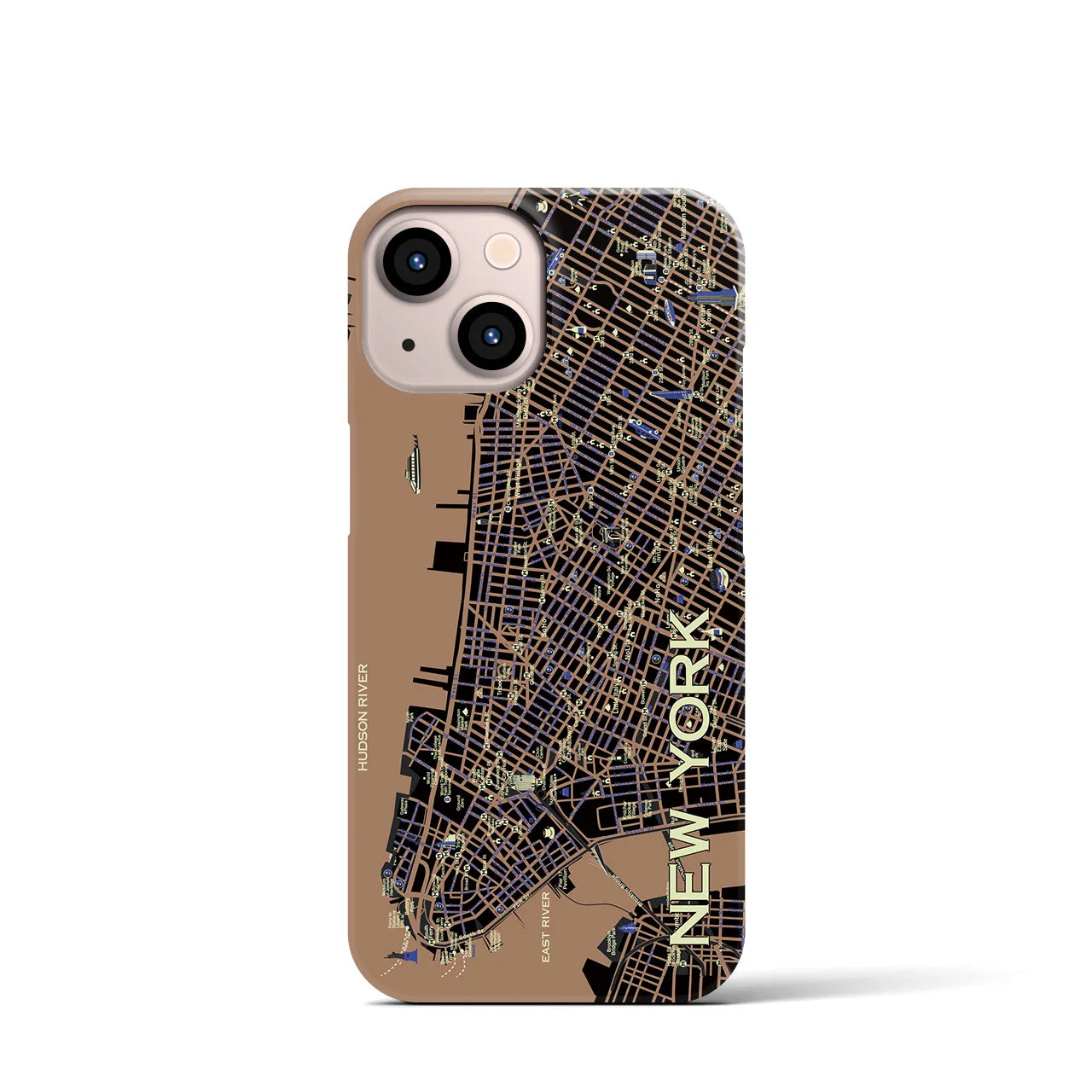 【ニューヨーク】イラストマップiPhoneケース(バックカバータイプ)