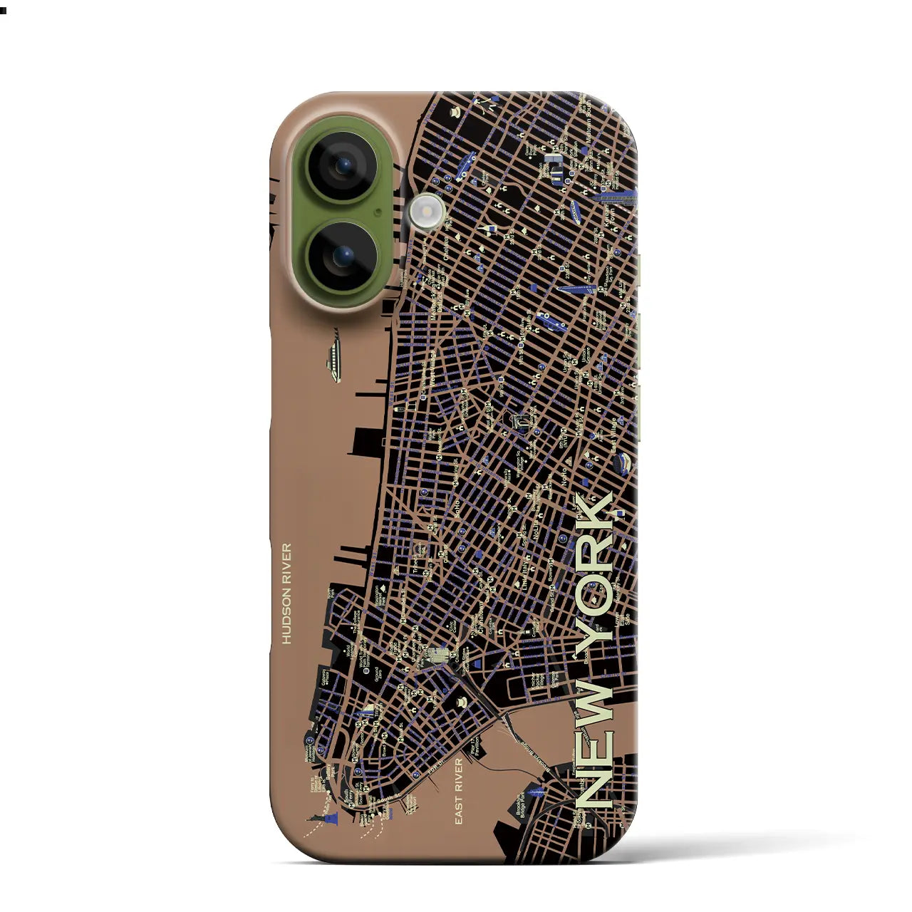 【ニューヨーク】イラストマップiPhoneケース(バックカバータイプ)