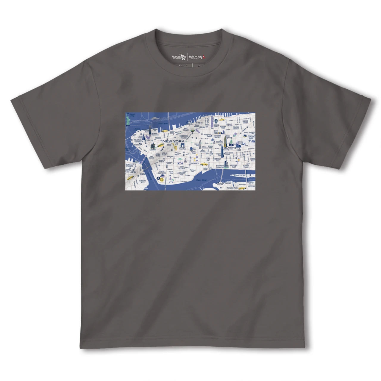 【ニューヨーク(アメリカ)】イラストマップTシャツ