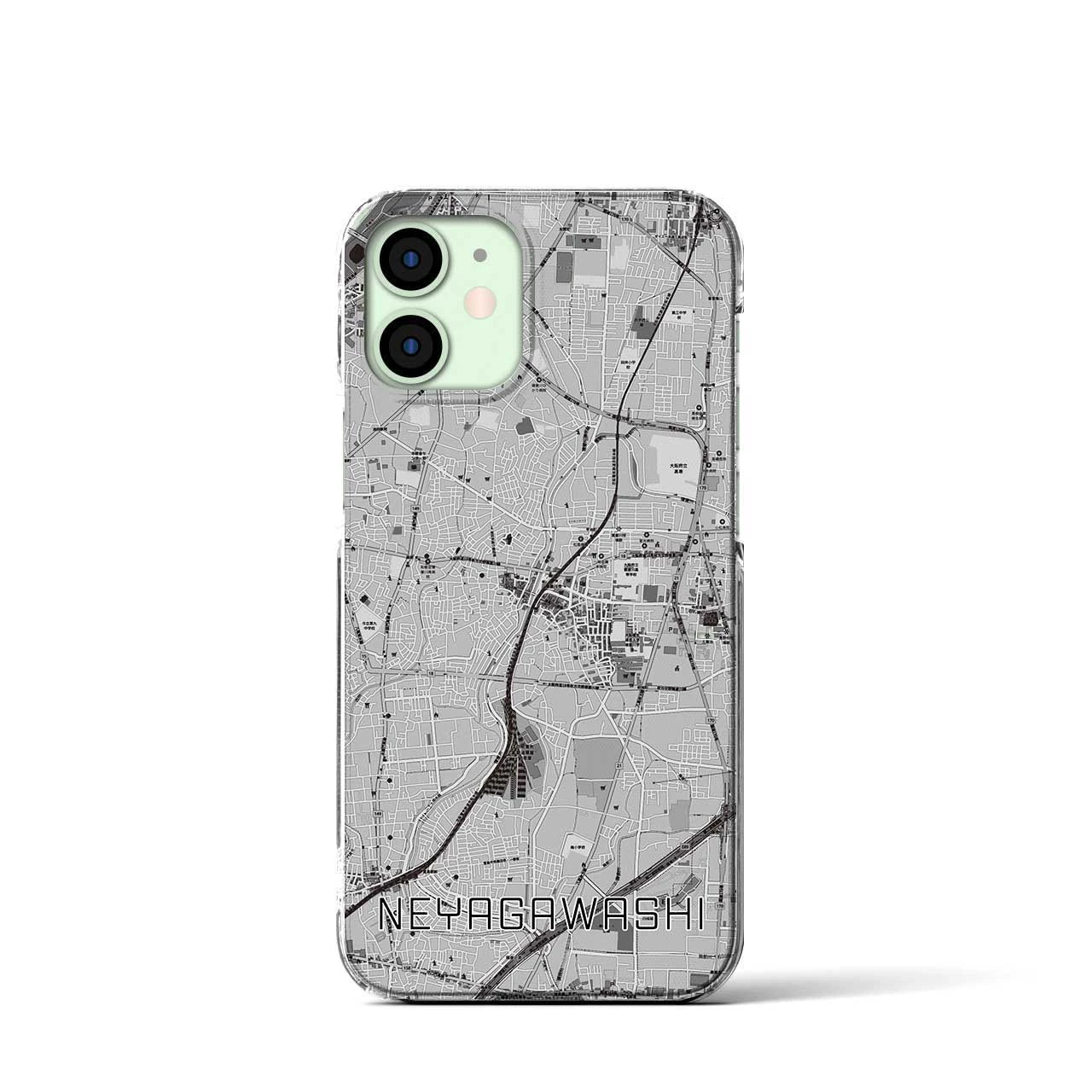 【寝屋川市(大阪府)】地図柄iPhoneケース(クリアタイプ)