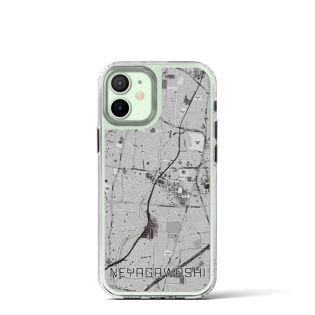 【寝屋川市(大阪府)】地図柄iPhoneケース(MagSafeタイプ)