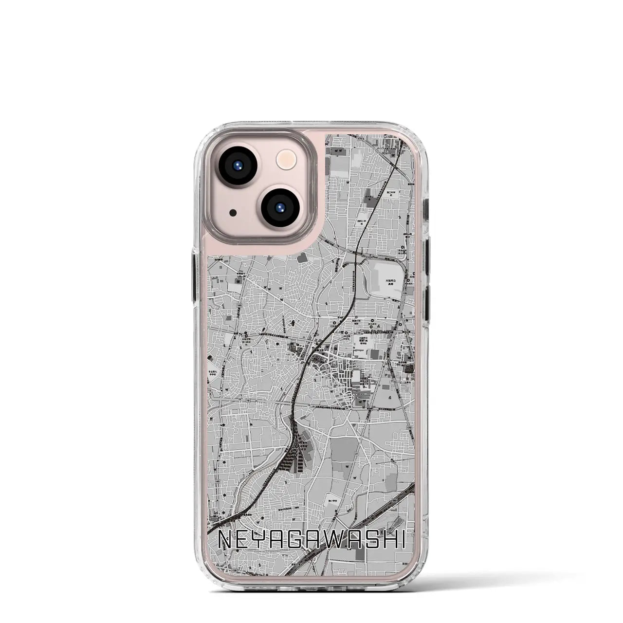 【寝屋川市(大阪府)】地図柄iPhoneケース(MagSafeタイプ)