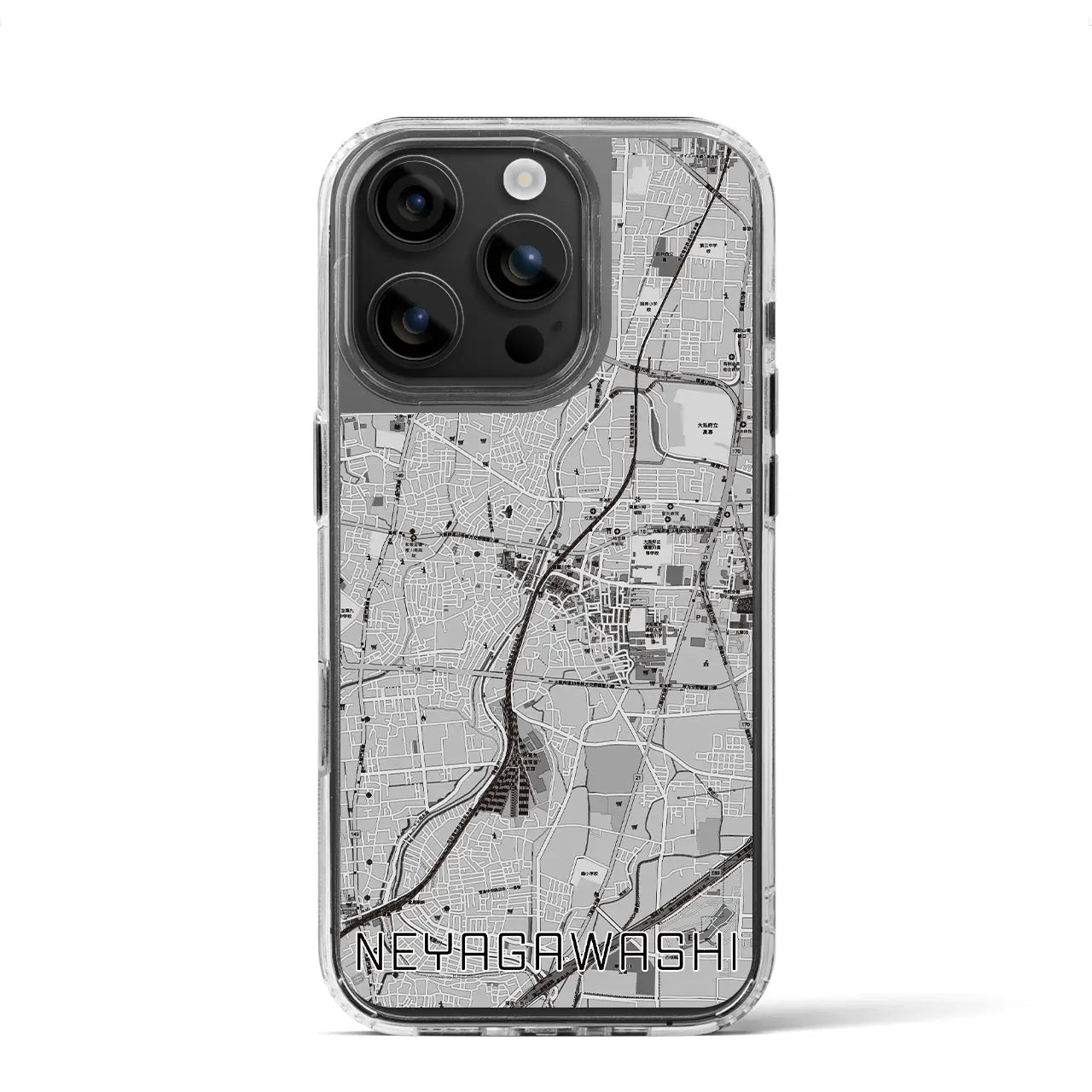 【寝屋川市(大阪府)】地図柄iPhoneケース(MagSafeタイプ)