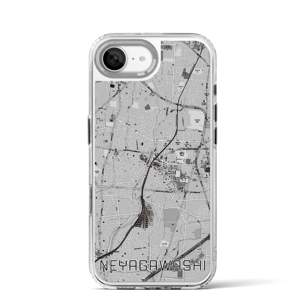 【寝屋川市(大阪府)】地図柄iPhoneケース(MagSafeタイプ)