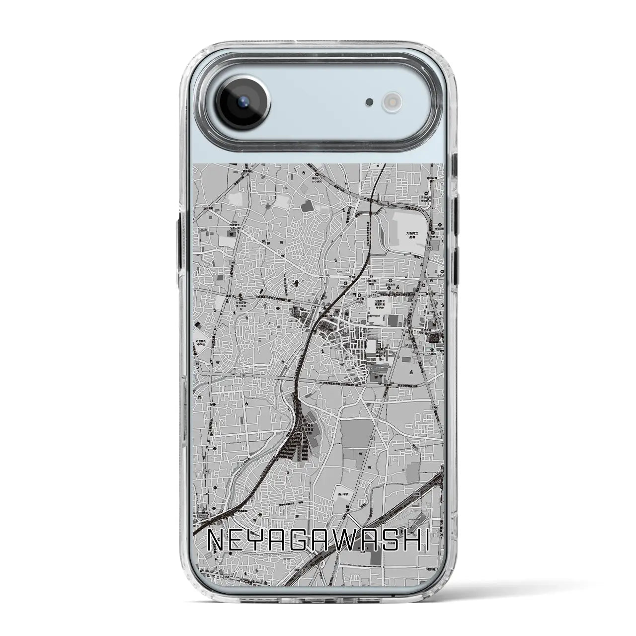 【寝屋川市(大阪府)】地図柄iPhoneケース(MagSafeタイプ)