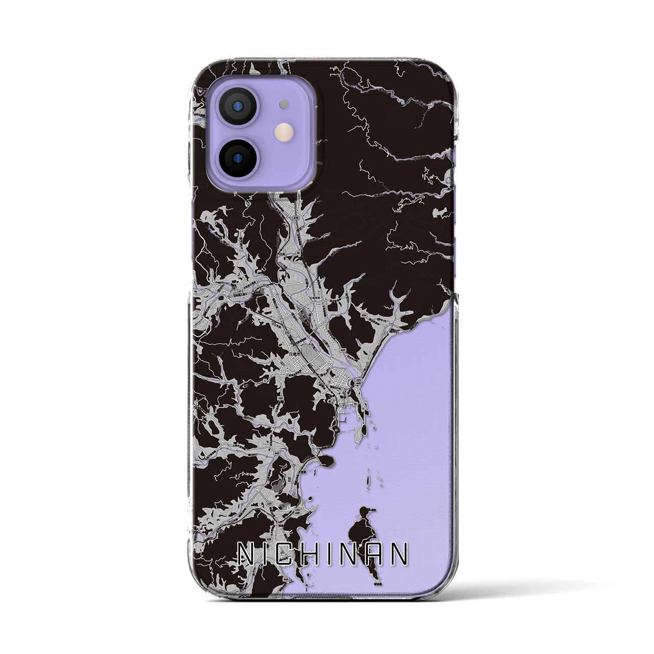 【日南(宮崎県)】地図柄iPhoneケース(クリアタイプ)