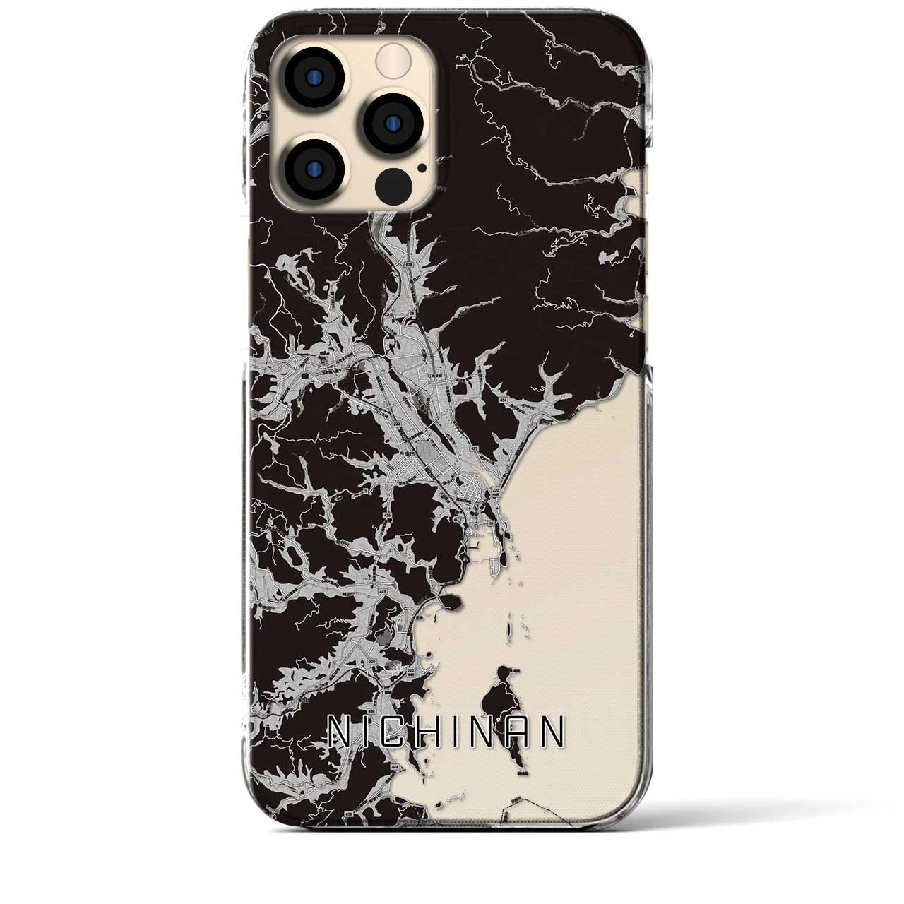 【日南(宮崎県)】地図柄iPhoneケース(クリアタイプ)