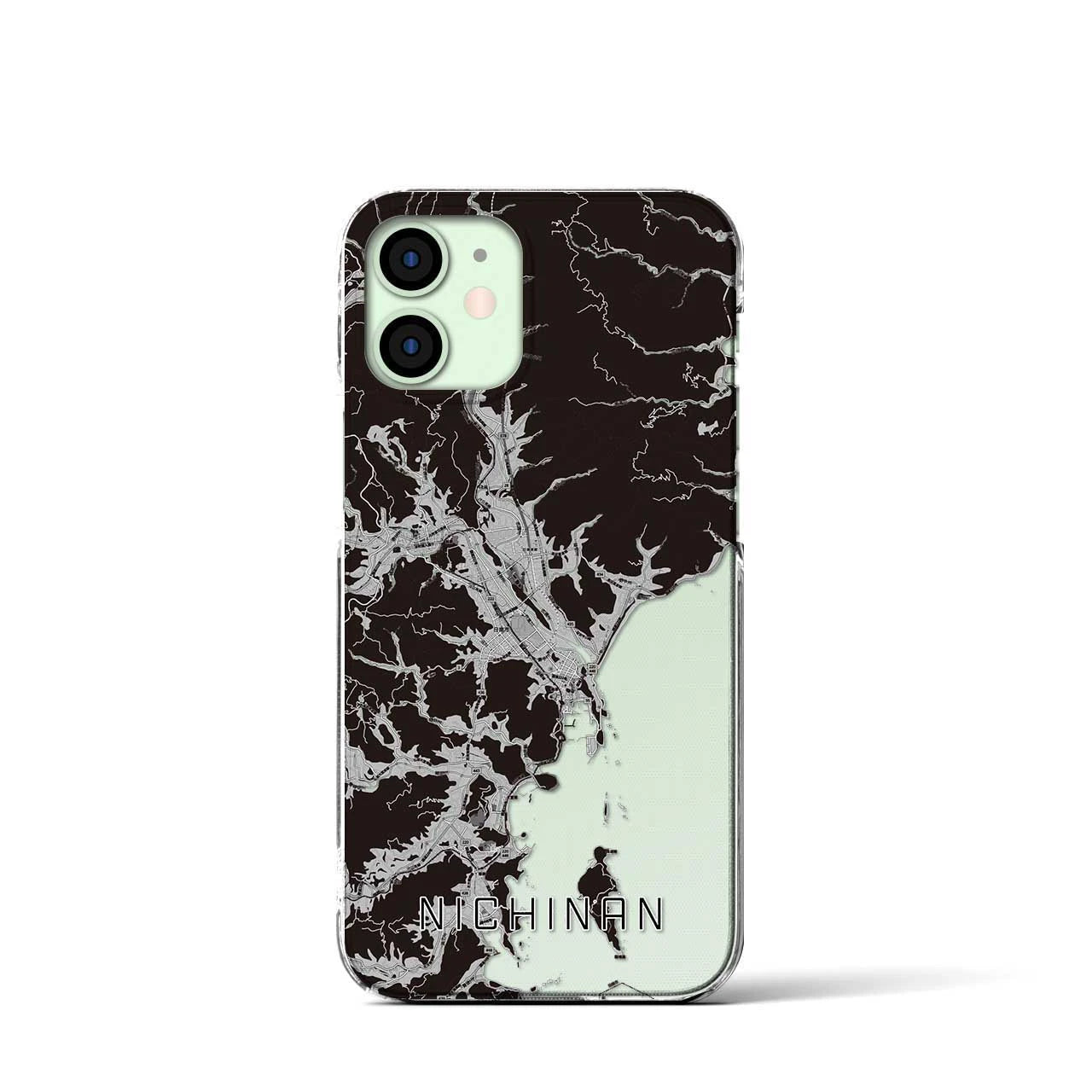 【日南(宮崎県)】地図柄iPhoneケース(クリアタイプ)