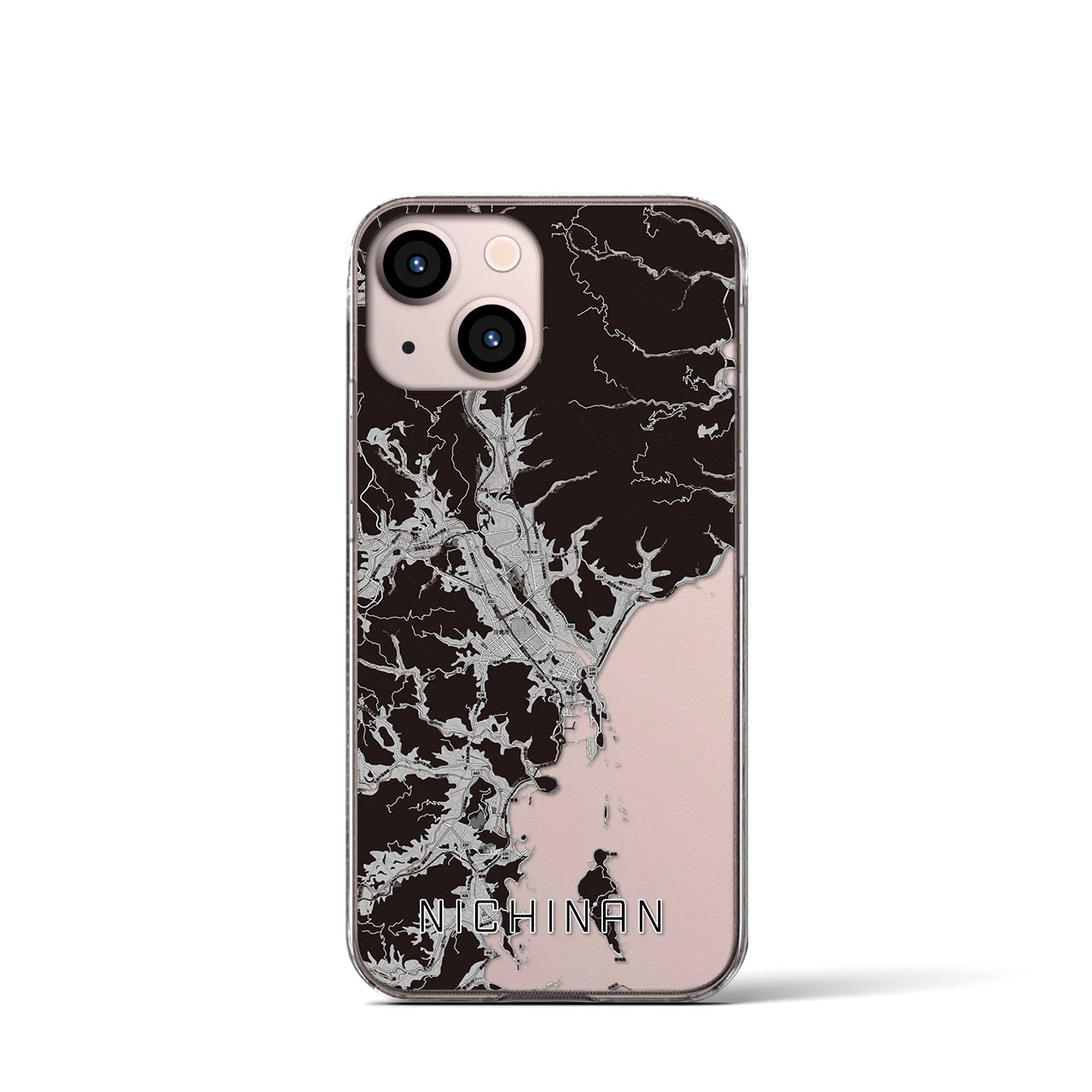 【日南(宮崎県)】地図柄iPhoneケース(クリアタイプ)