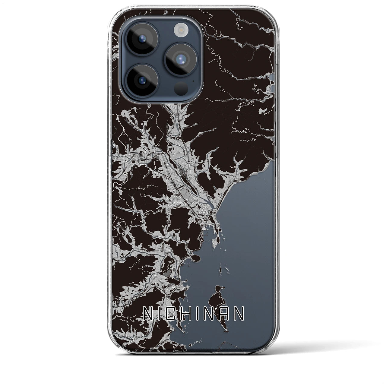 【日南(宮崎県)】地図柄iPhoneケース(クリアタイプ)