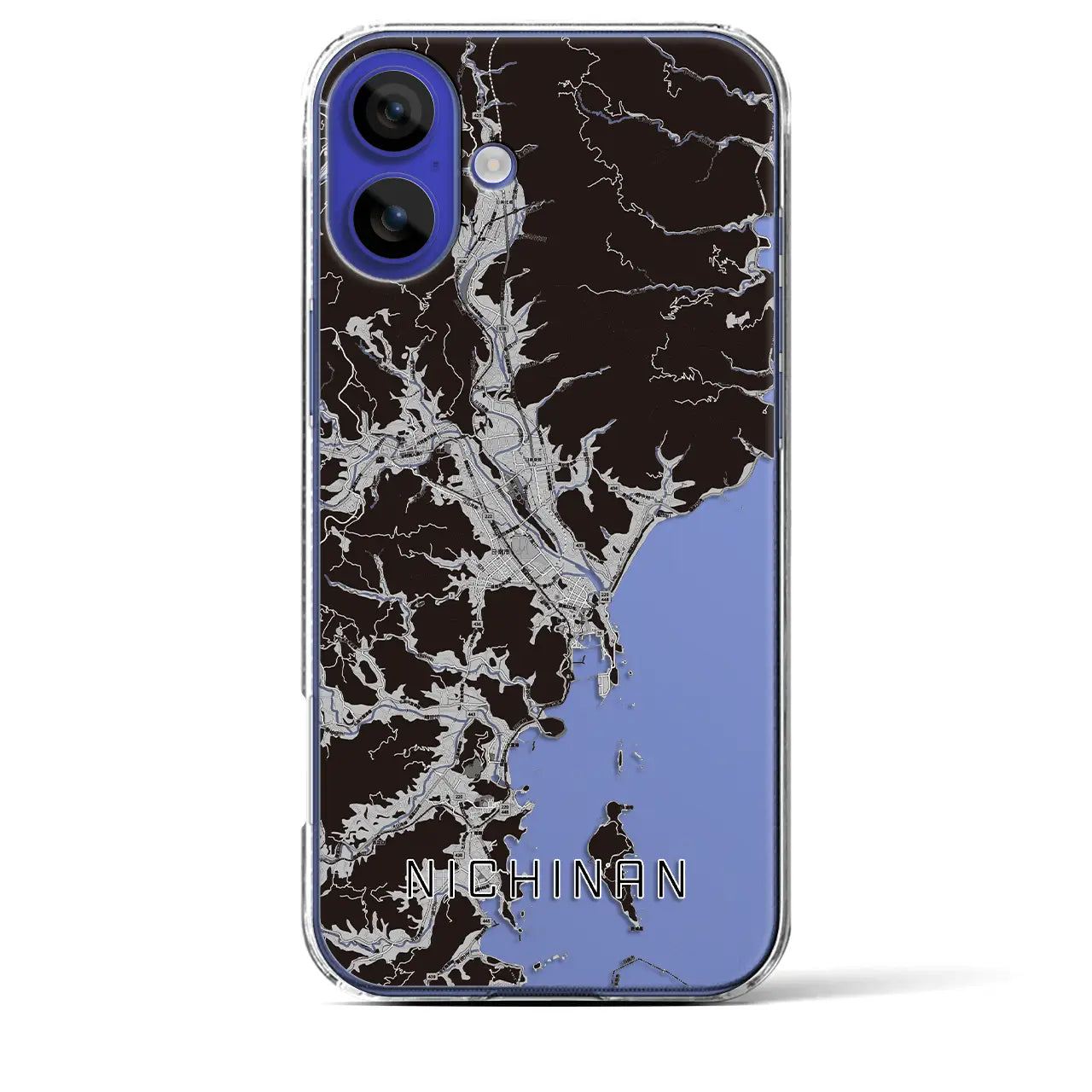 【日南(宮崎県)】地図柄iPhoneケース(クリアタイプ)
