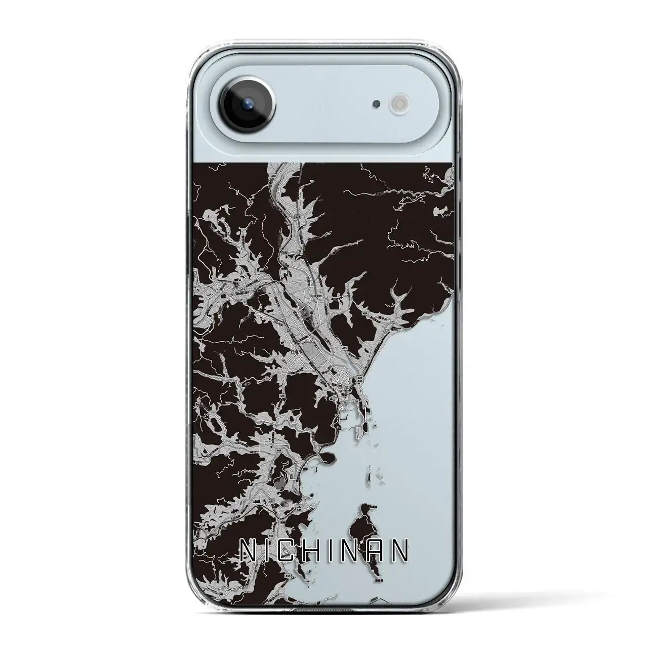 【日南(宮崎県)】地図柄iPhoneケース(クリアタイプ)