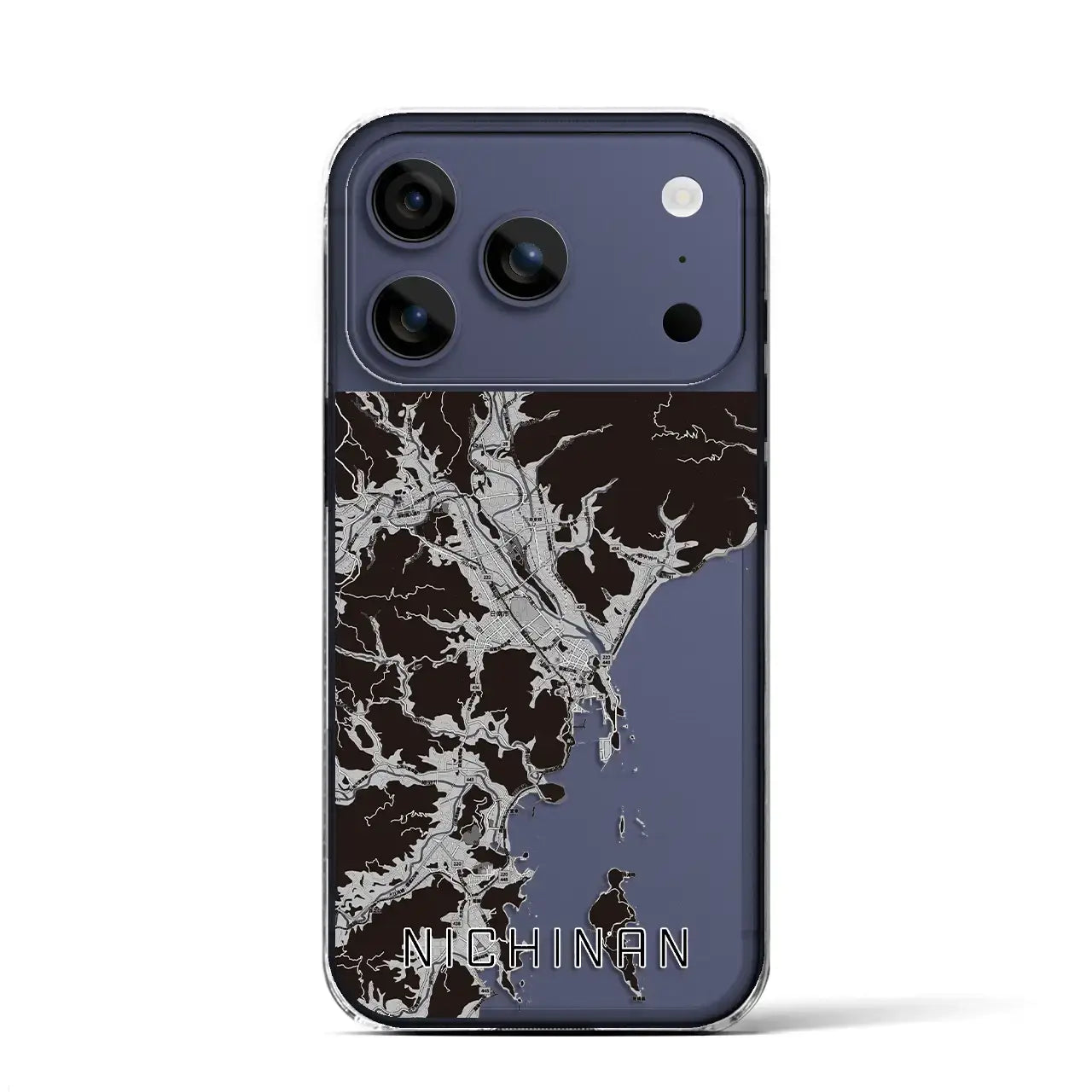 【日南(宮崎県)】地図柄iPhoneケース(クリアタイプ)