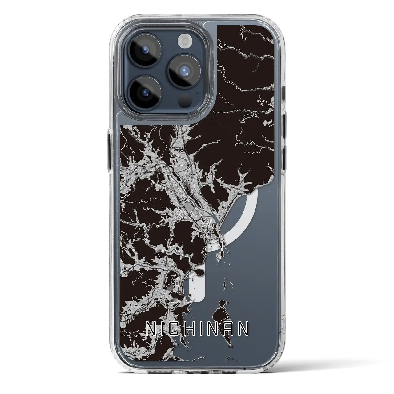 【日南(宮崎県)】地図柄iPhoneケース(MagSafeタイプ)