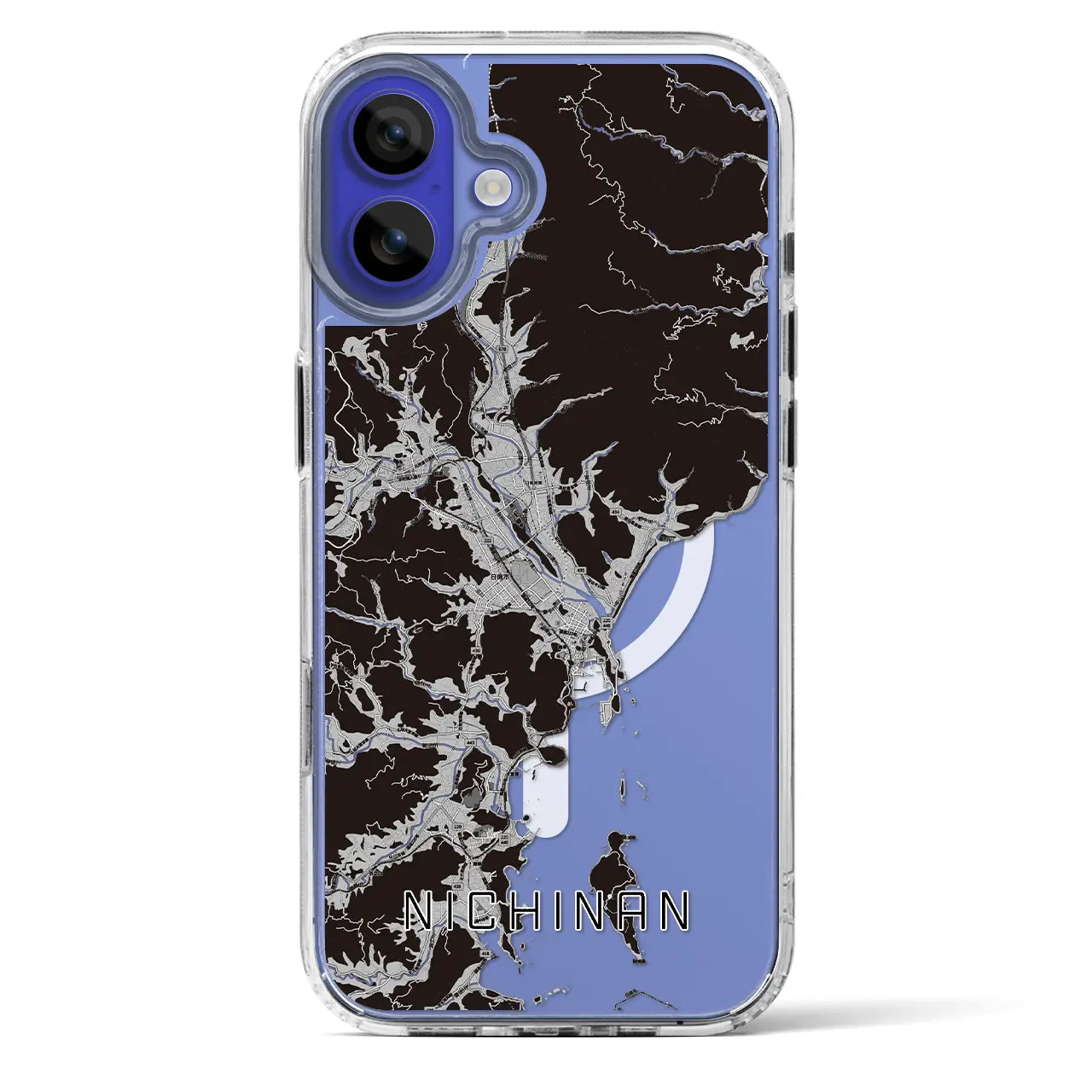 【日南(宮崎県)】地図柄iPhoneケース(MagSafeタイプ)