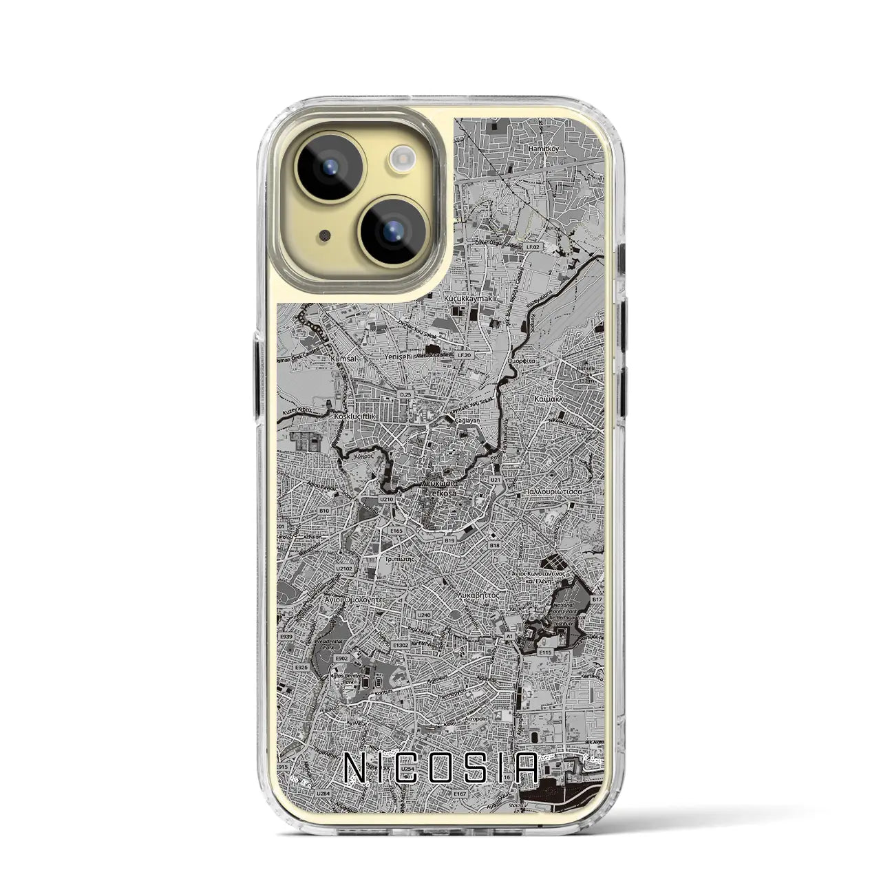 【ニコシア(キプロス)】地図柄iPhoneケース(MagSafeタイプ)
