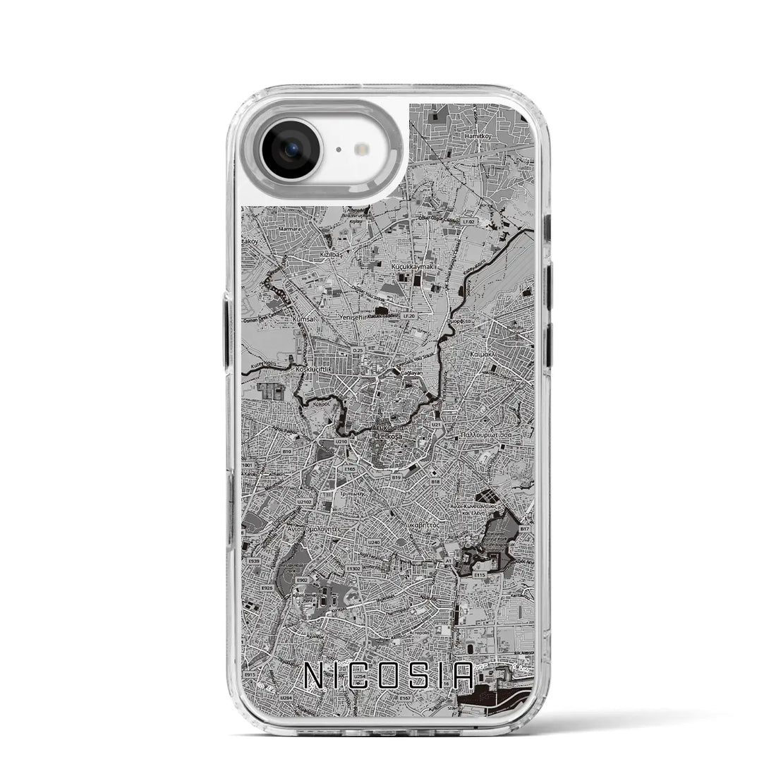 【ニコシア(キプロス)】地図柄iPhoneケース(MagSafeタイプ)