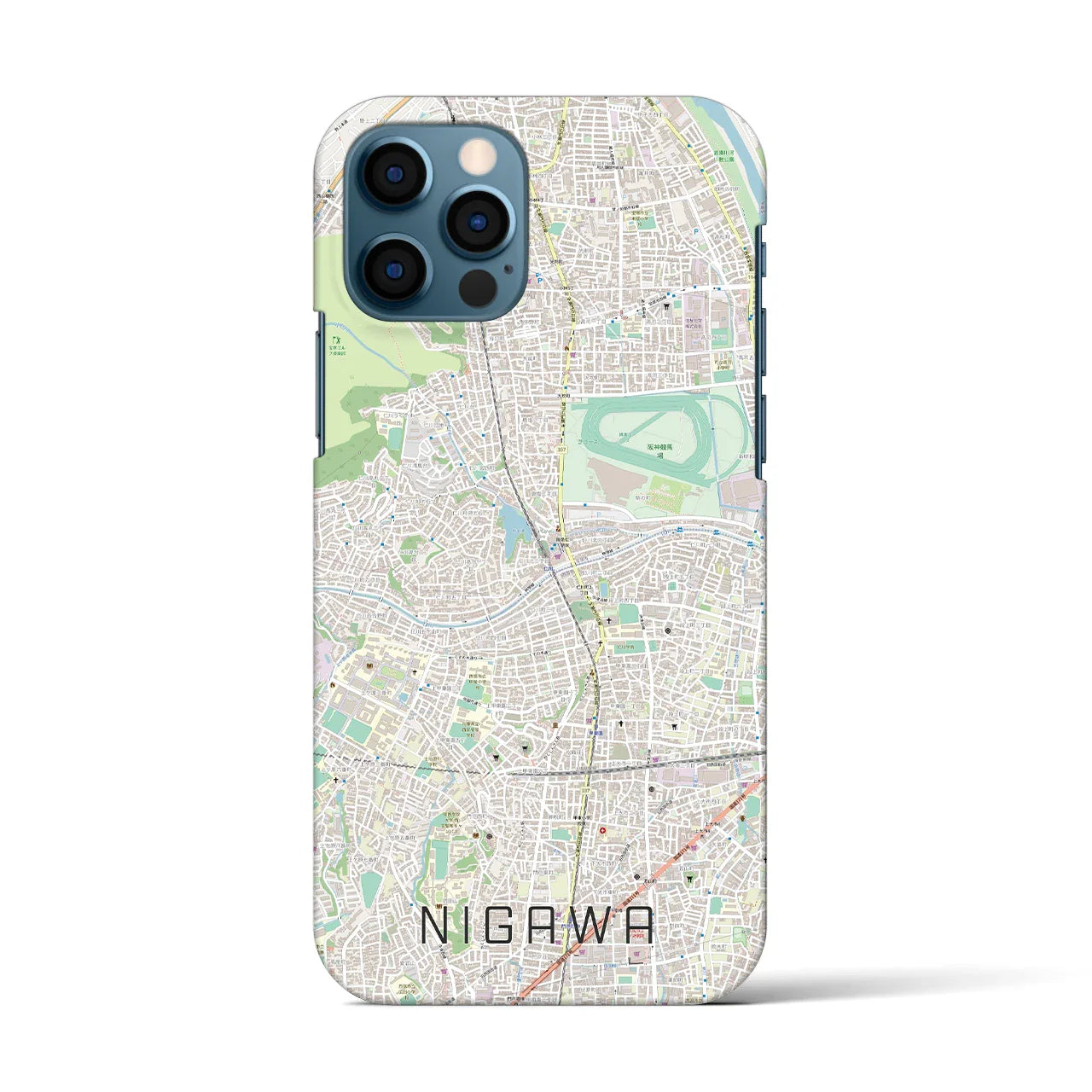 【仁川(兵庫県)】地図柄iPhoneケース(バックカバータイプ)