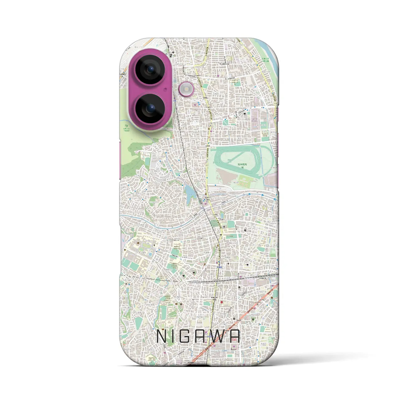 【仁川(兵庫県)】地図柄iPhoneケース(バックカバータイプ)