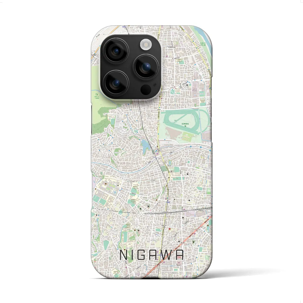 【仁川(兵庫県)】地図柄iPhoneケース(バックカバータイプ)
