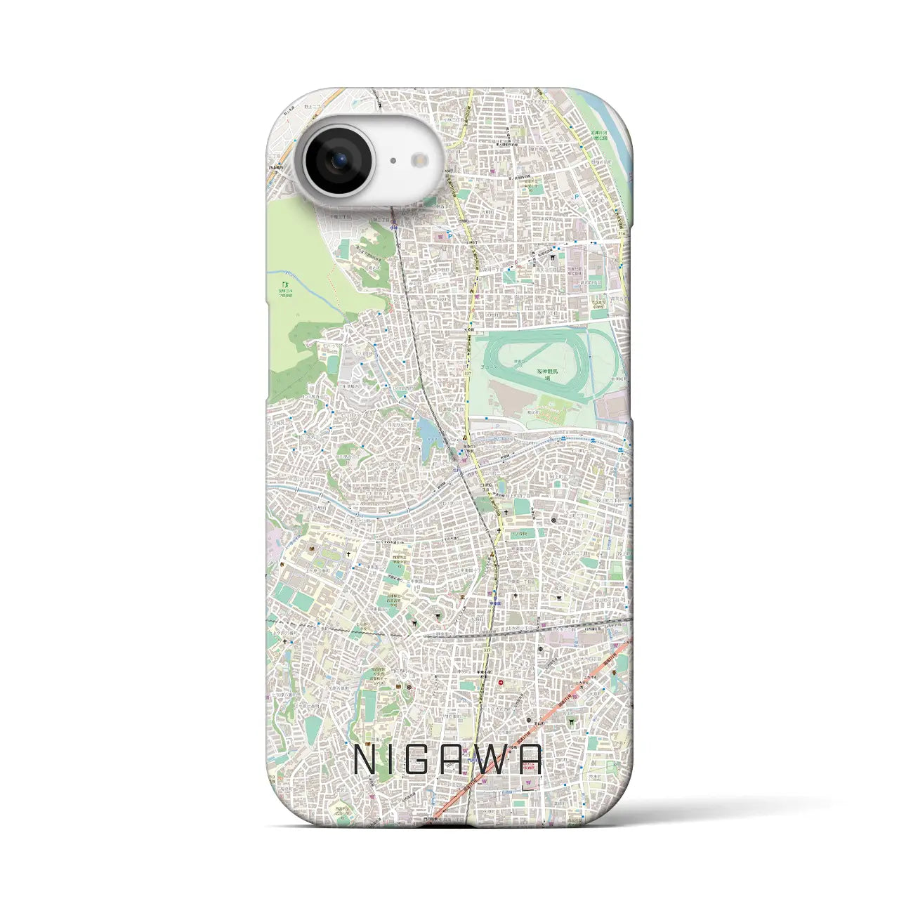 【仁川(兵庫県)】地図柄iPhoneケース(バックカバータイプ)