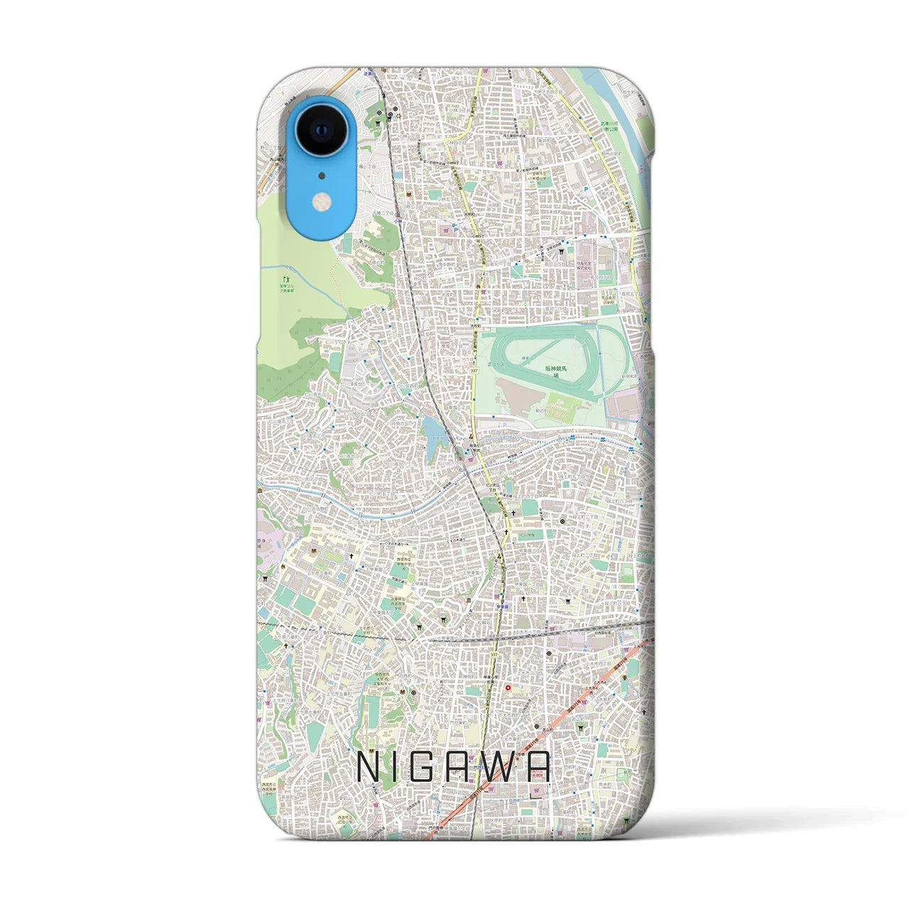 【仁川(兵庫県)】地図柄iPhoneケース(バックカバータイプ)