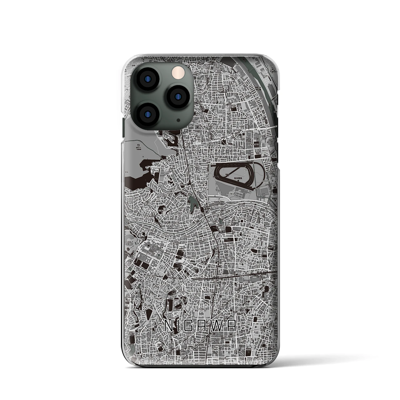 【仁川(兵庫県)】地図柄iPhoneケース(クリアタイプ)