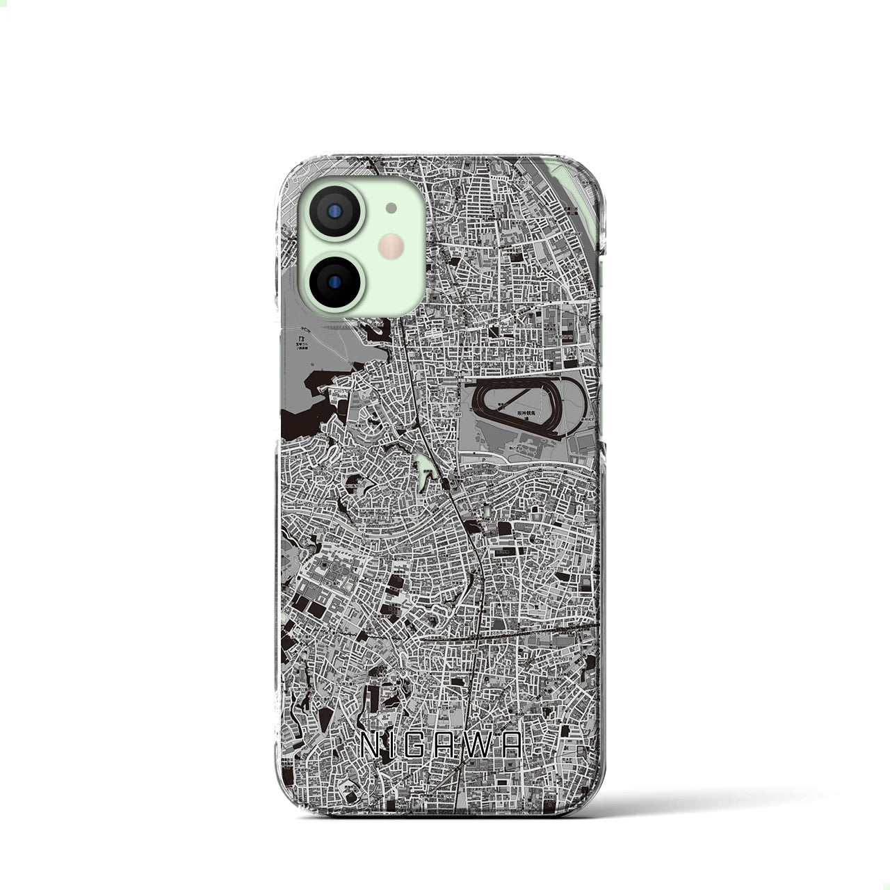 【仁川(兵庫県)】地図柄iPhoneケース(クリアタイプ)