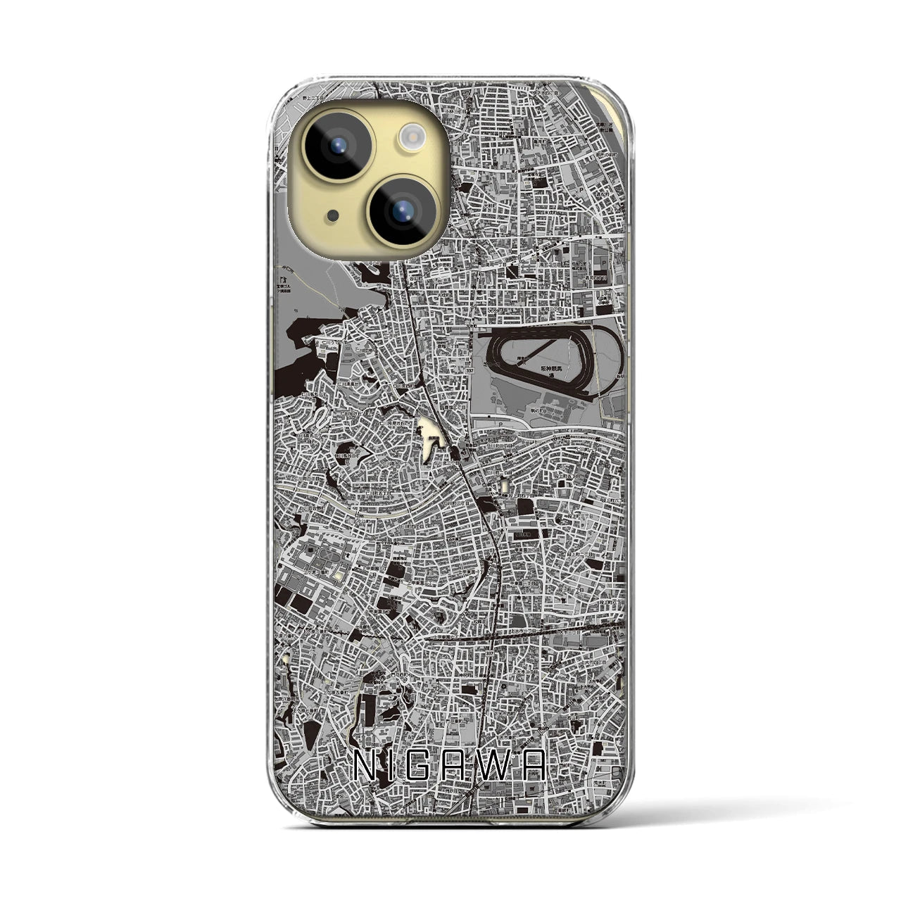 【仁川(兵庫県)】地図柄iPhoneケース(クリアタイプ)