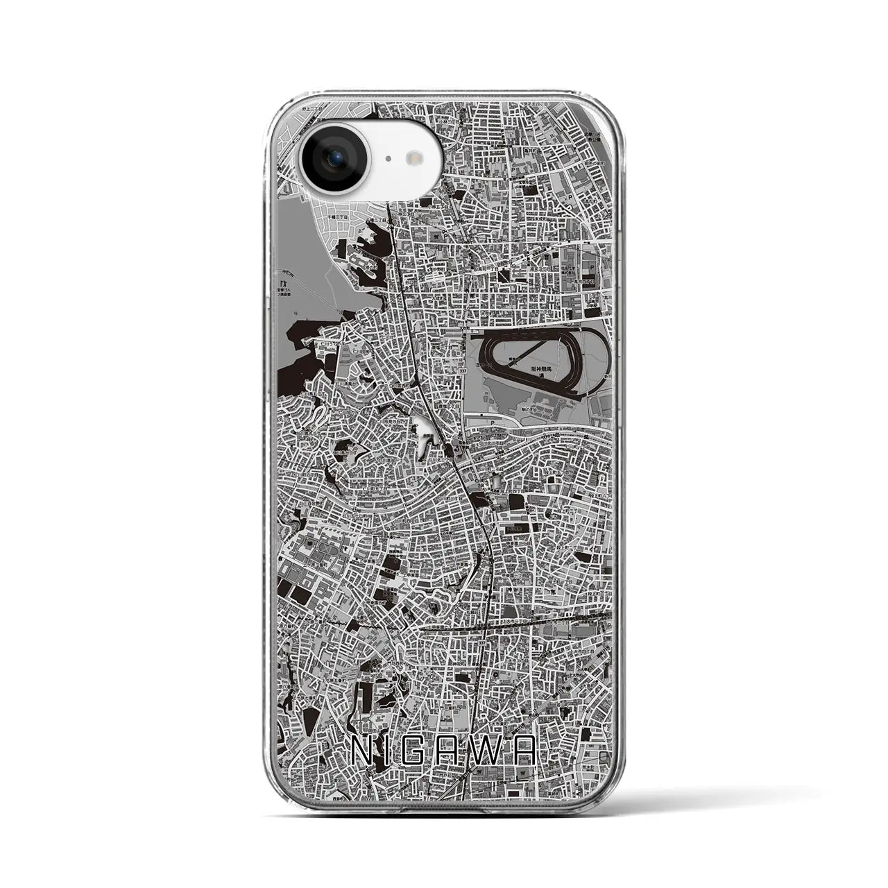 【仁川(兵庫県)】地図柄iPhoneケース(クリアタイプ)