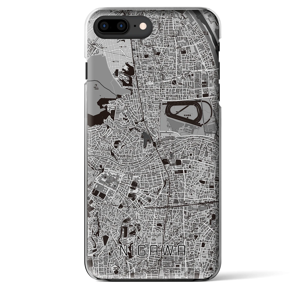 【仁川(兵庫県)】地図柄iPhoneケース(クリアタイプ)