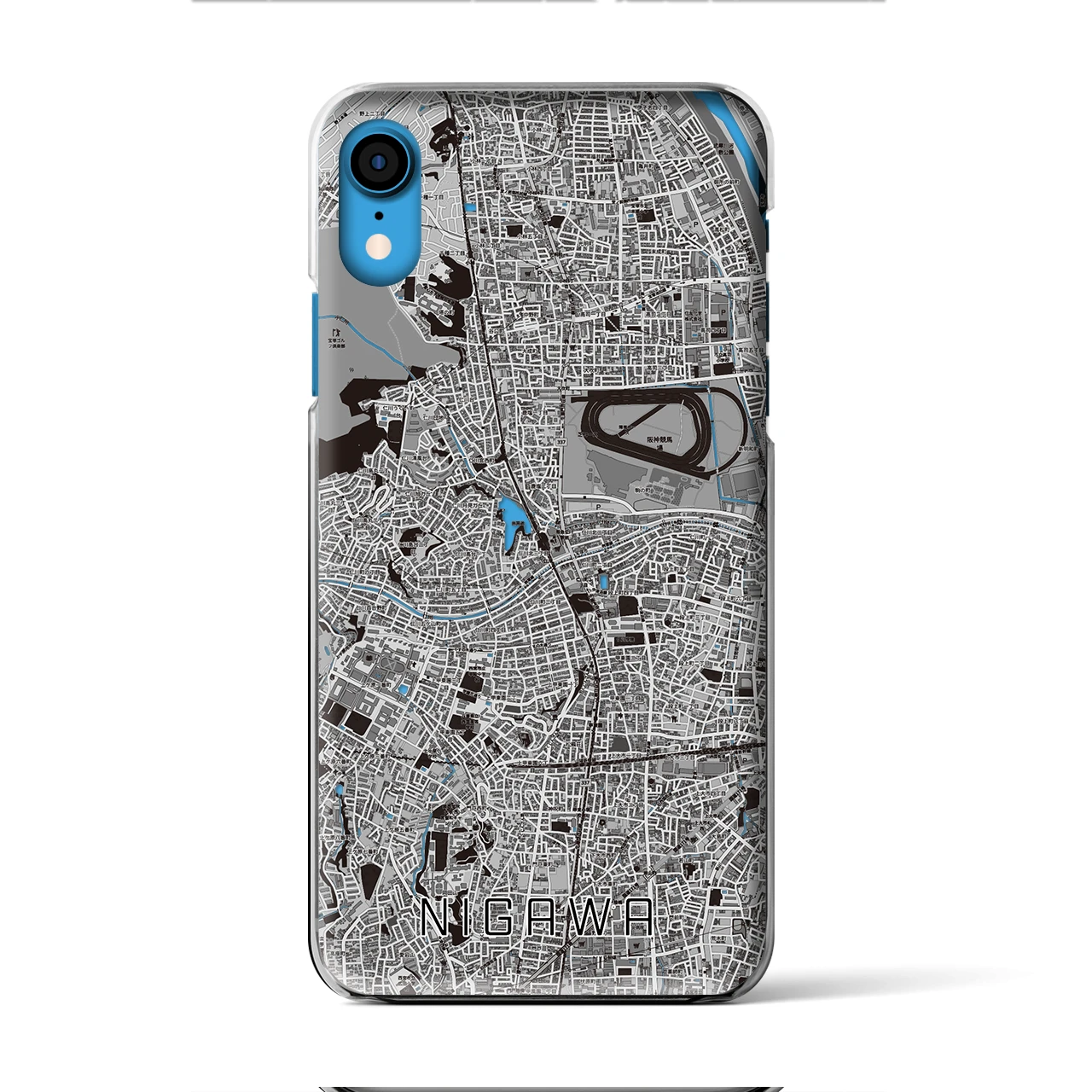 【仁川(兵庫県)】地図柄iPhoneケース(クリアタイプ)