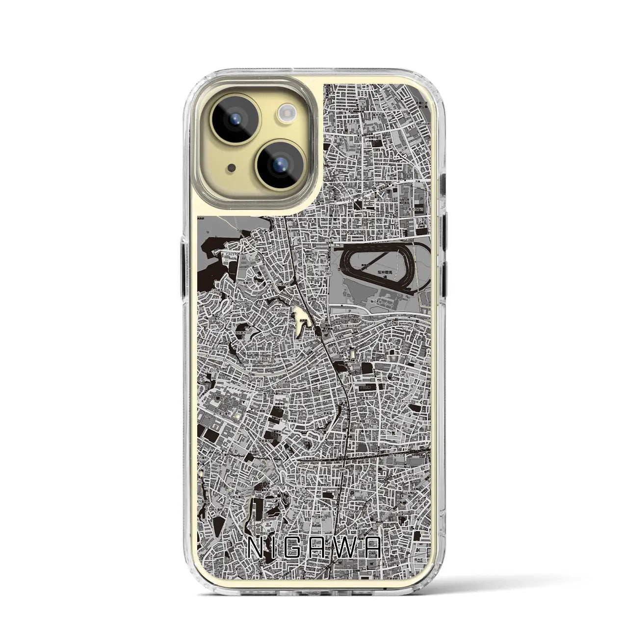 【仁川(兵庫県)】地図柄iPhoneケース(MagSafeタイプ)