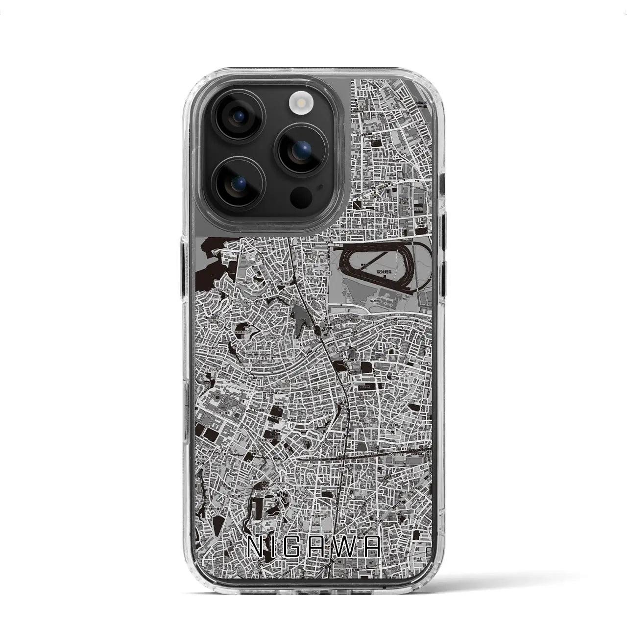 【仁川(兵庫県)】地図柄iPhoneケース(MagSafeタイプ)