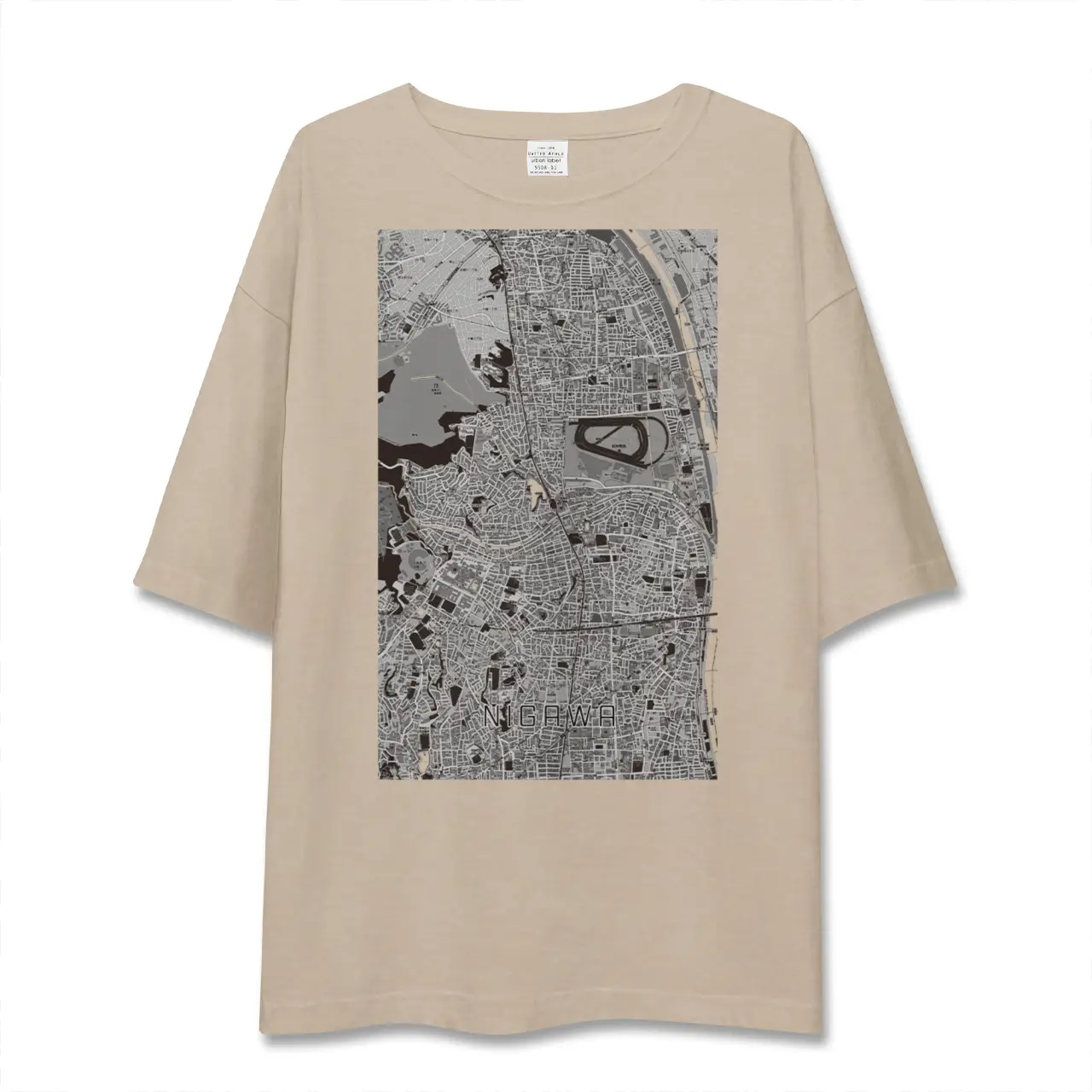 【仁川(兵庫県)】地図柄ビッグシルエットTシャツ