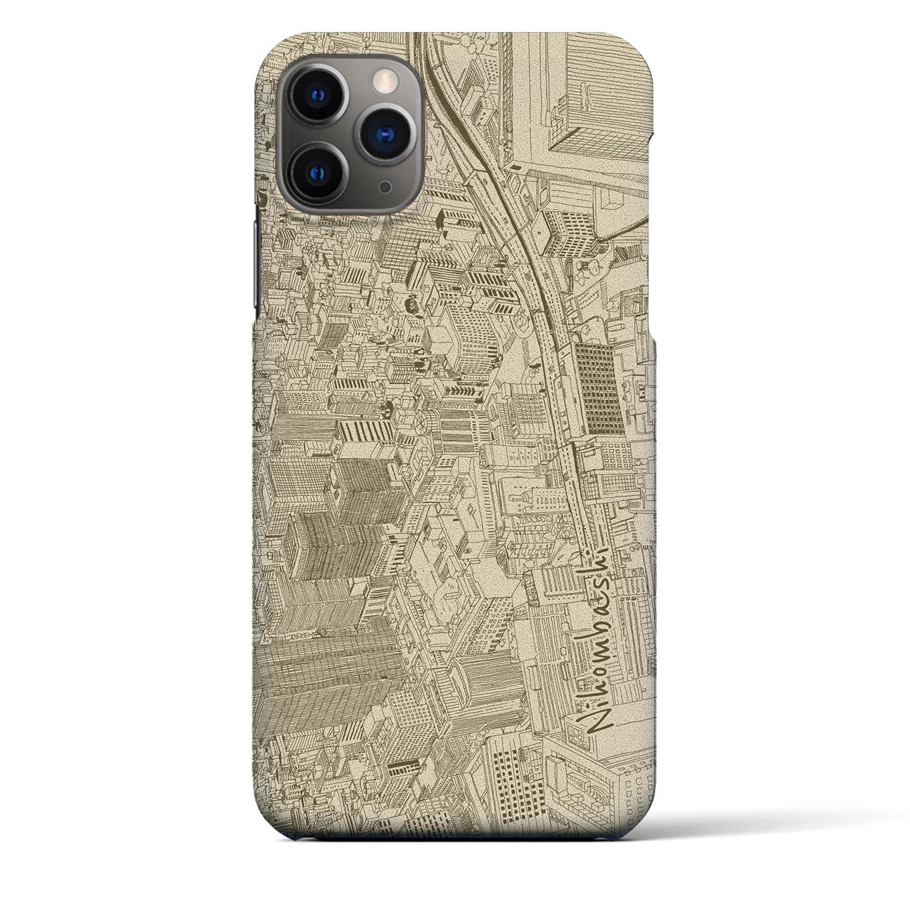 【日本橋(フリーハンドランドスケープ)】フリーハンドランドスケープiPhoneケース(バックカバータイプ)