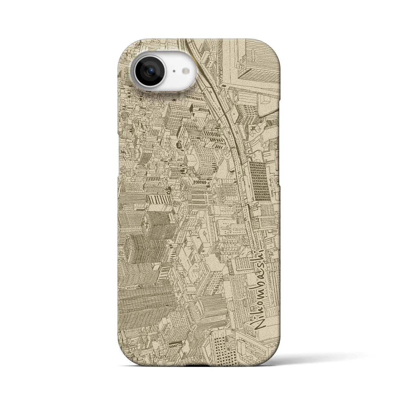 【日本橋(フリーハンドランドスケープ)】フリーハンドランドスケープiPhoneケース(バックカバータイプ)