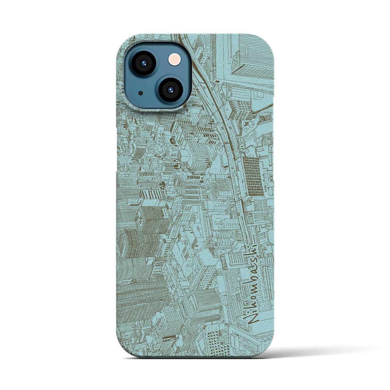 【日本橋(フリーハンドランドスケープ)】フリーハンドランドスケープiPhoneケース(バックカバータイプ)