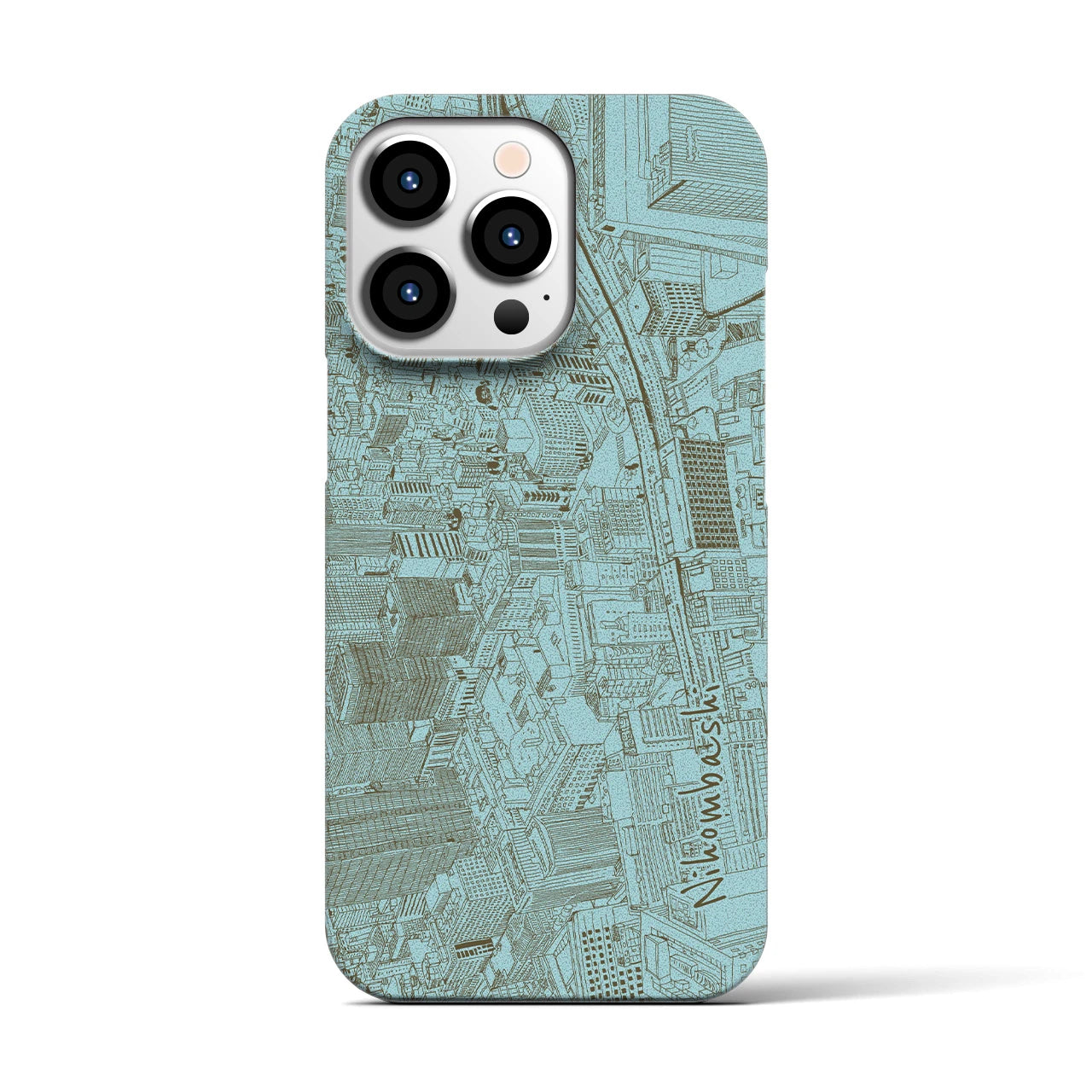 【日本橋(フリーハンドランドスケープ)】フリーハンドランドスケープiPhoneケース(バックカバータイプ)