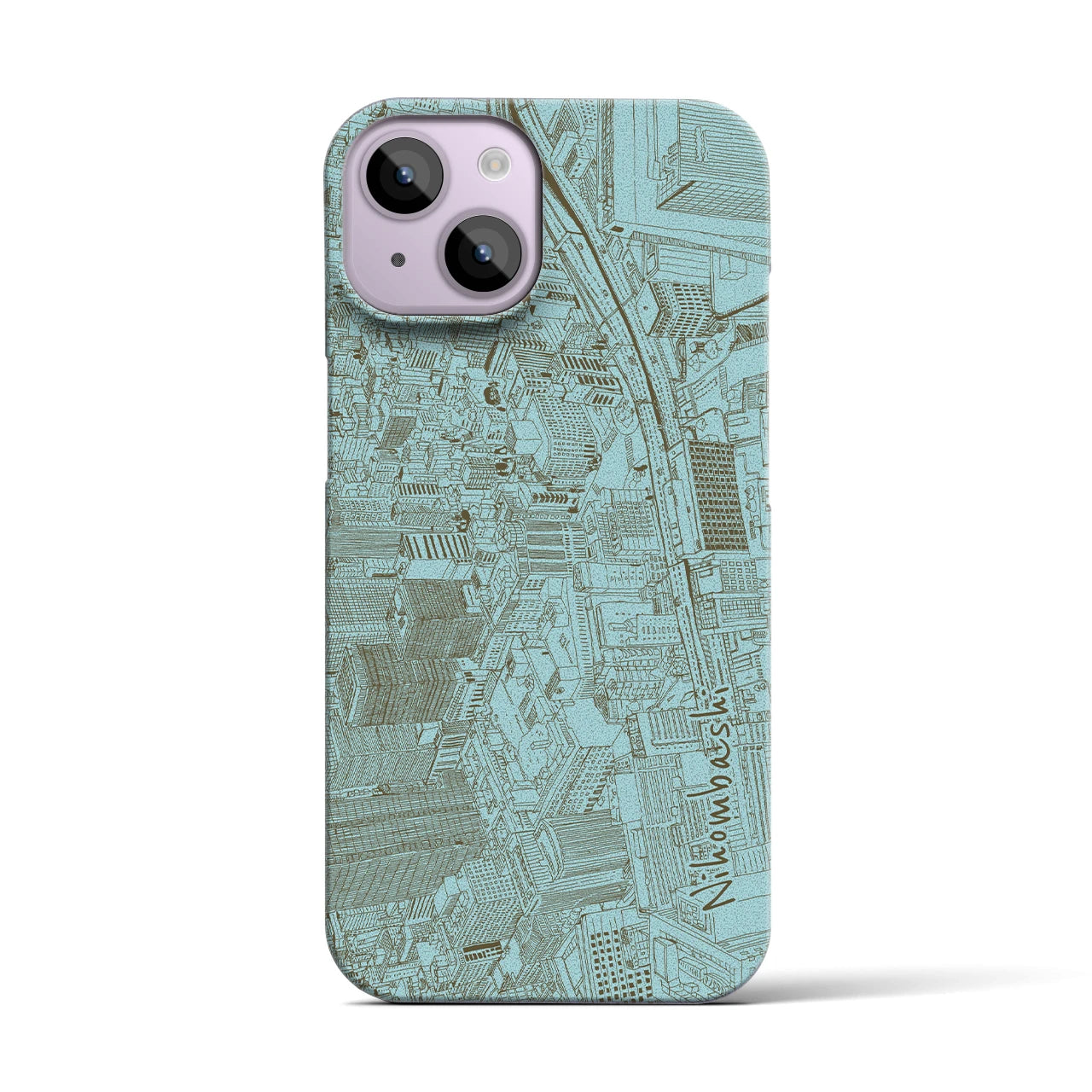 【日本橋(フリーハンドランドスケープ)】フリーハンドランドスケープiPhoneケース(バックカバータイプ)