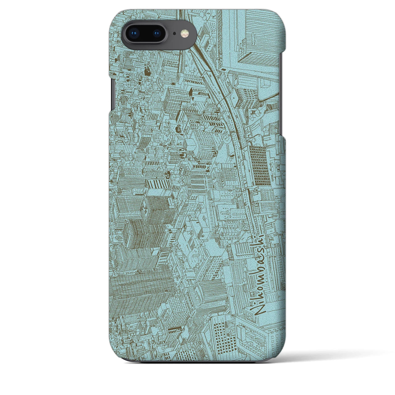 【日本橋(フリーハンドランドスケープ)】フリーハンドランドスケープiPhoneケース(バックカバータイプ)