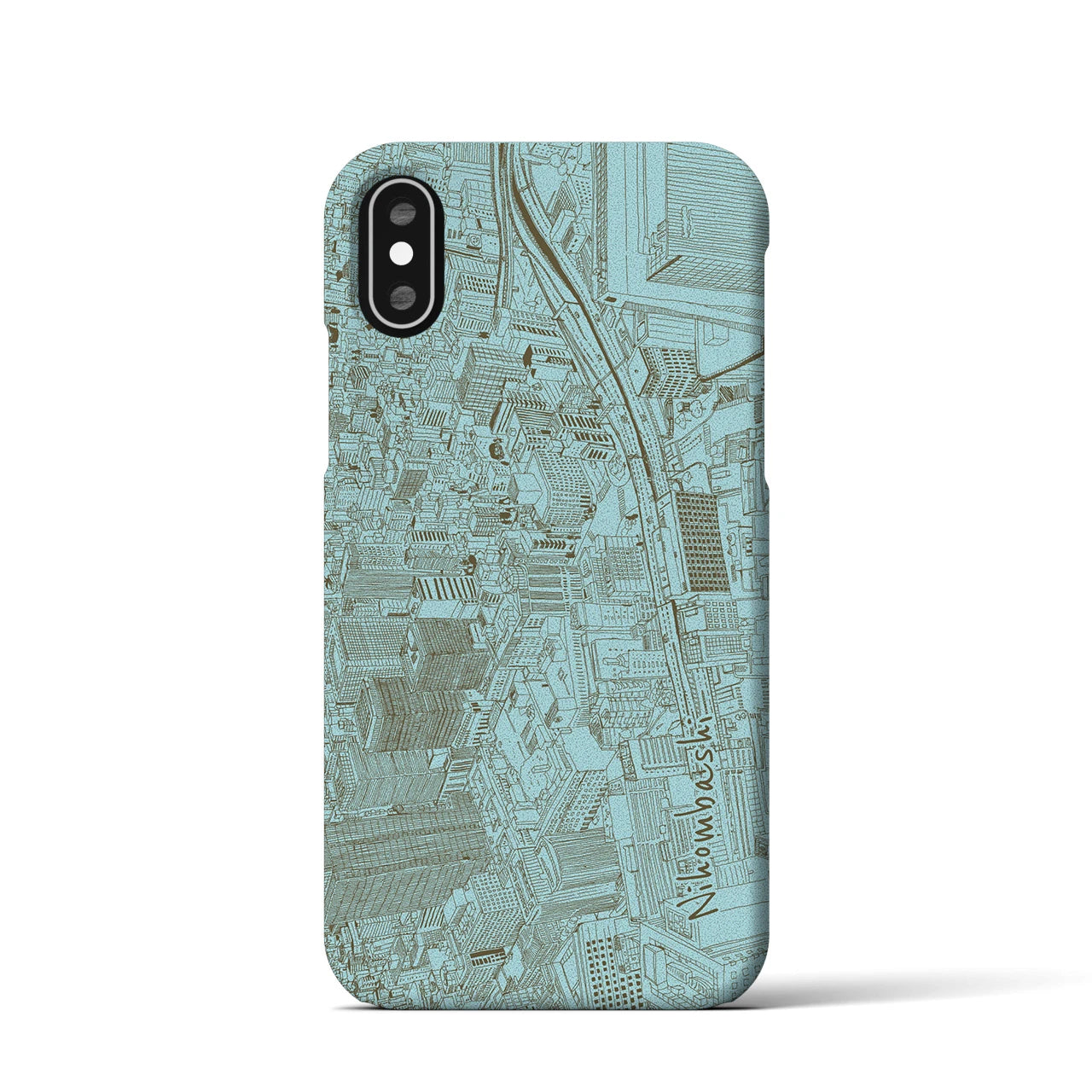 【日本橋(フリーハンドランドスケープ)】フリーハンドランドスケープiPhoneケース(バックカバータイプ)