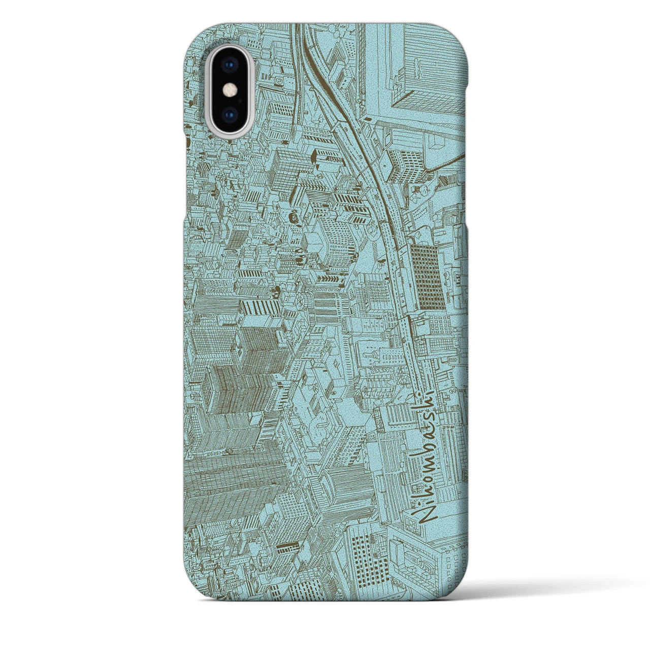 【日本橋(フリーハンドランドスケープ)】フリーハンドランドスケープiPhoneケース(バックカバータイプ)