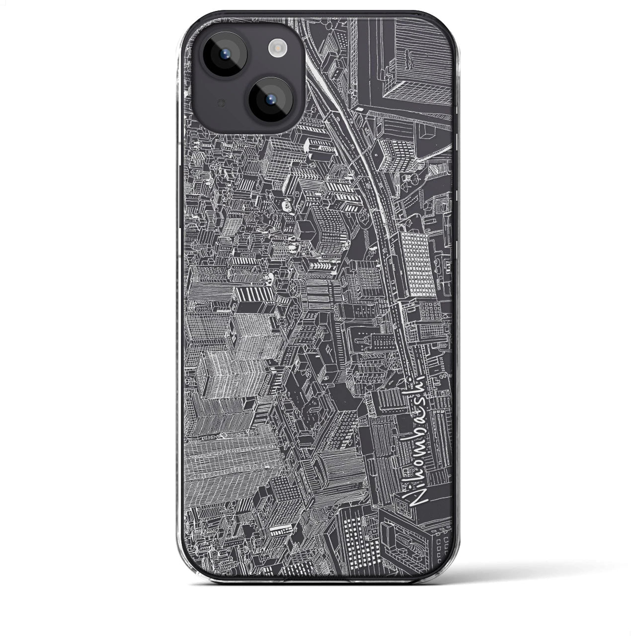 【日本橋(フリーハンドランドスケープ)】フリーハンドランドスケープiPhoneケース(クリアタイプ)