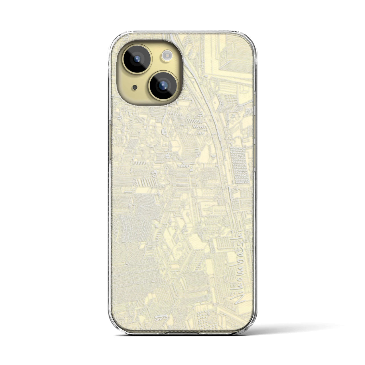 【日本橋(フリーハンドランドスケープ)】フリーハンドランドスケープiPhoneケース(クリアタイプ)