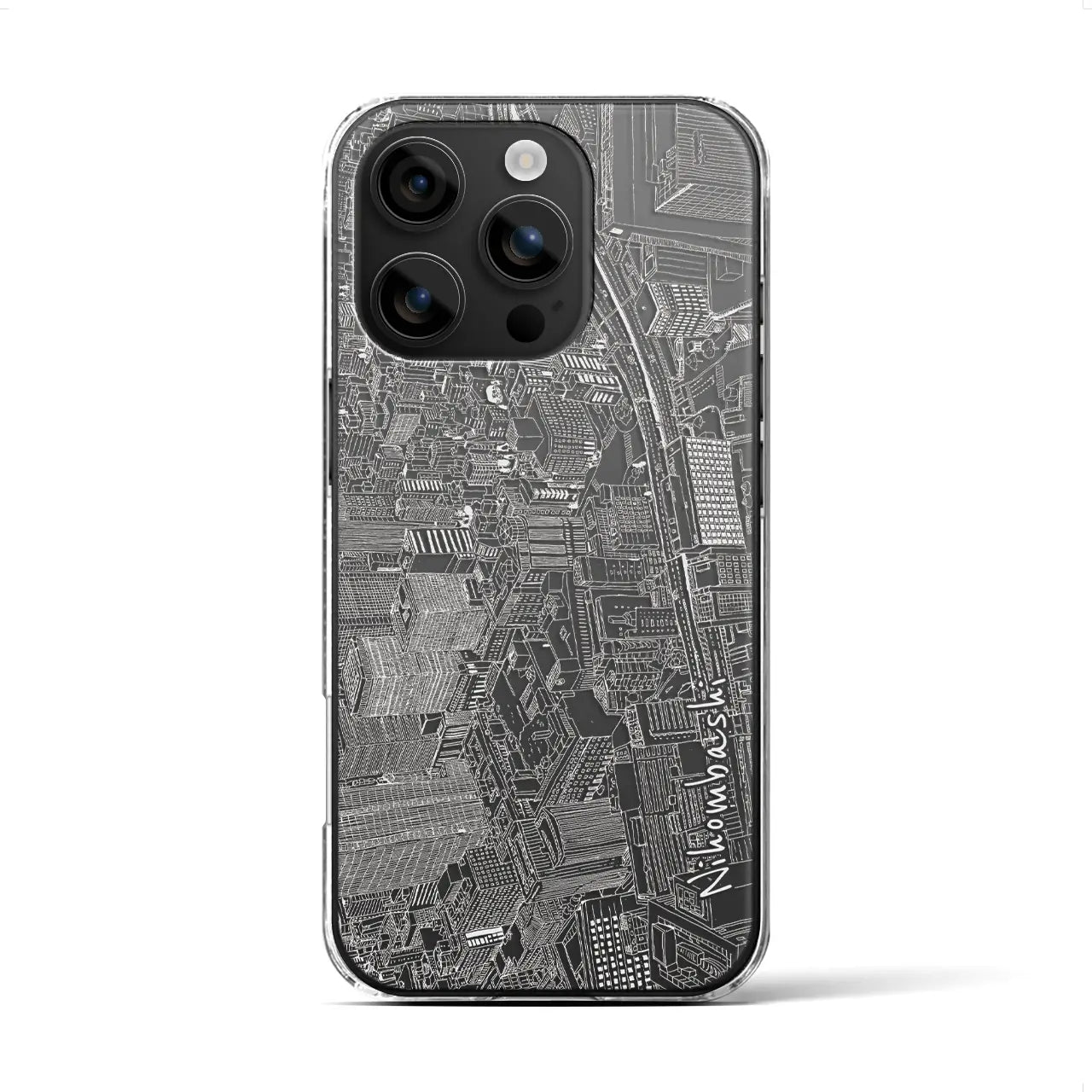 【日本橋(フリーハンドランドスケープ)】フリーハンドランドスケープiPhoneケース(クリアタイプ)
