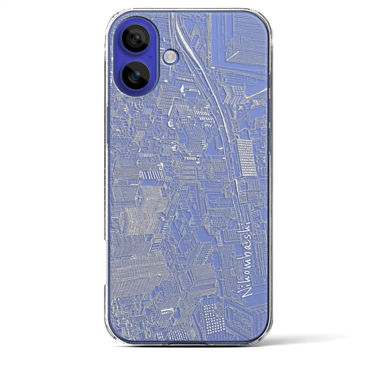 【日本橋(フリーハンドランドスケープ)】フリーハンドランドスケープiPhoneケース(クリアタイプ)