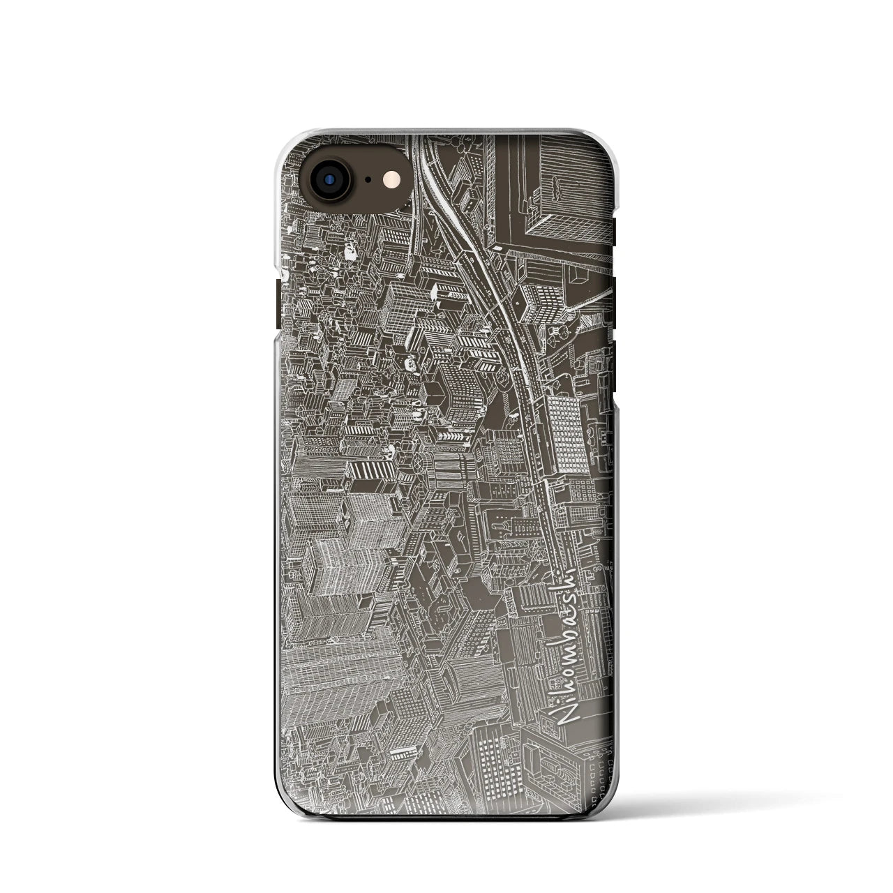 【日本橋(フリーハンドランドスケープ)】フリーハンドランドスケープiPhoneケース(クリアタイプ)