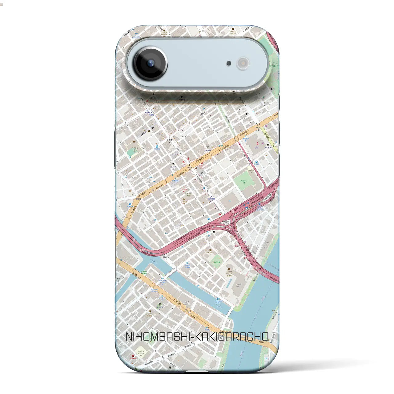 【日本橋蛎殻町(東京都)】地図柄iPhoneケース(バックカバータイプ)