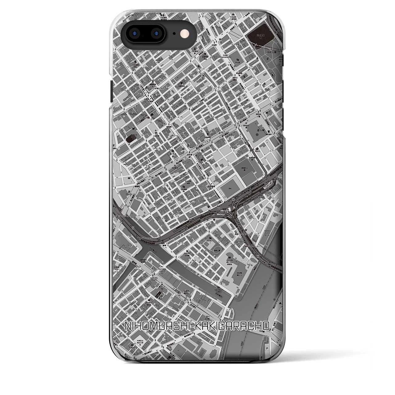【日本橋蛎殻町(東京都)】地図柄iPhoneケース(クリアタイプ)